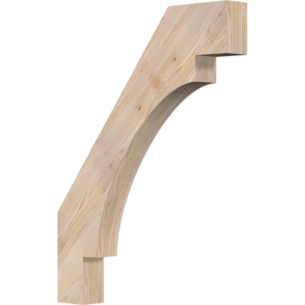 Ekena Millwork 3 1/2"W x 26"D x 34"H Merced Smooth Knee Brace, Douglas Fir BRC04X26X34MRC00SDF - main
